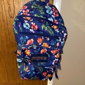 Jansport large floral backpack